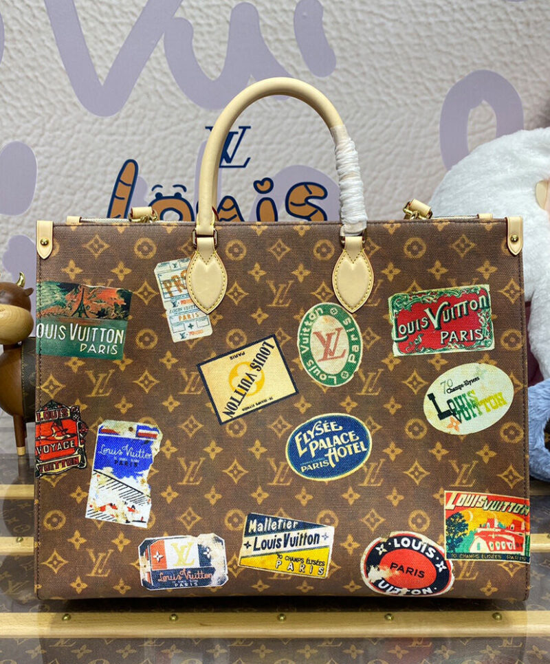 Louis Vuitton OnTheGo Voyage M47147 Brown